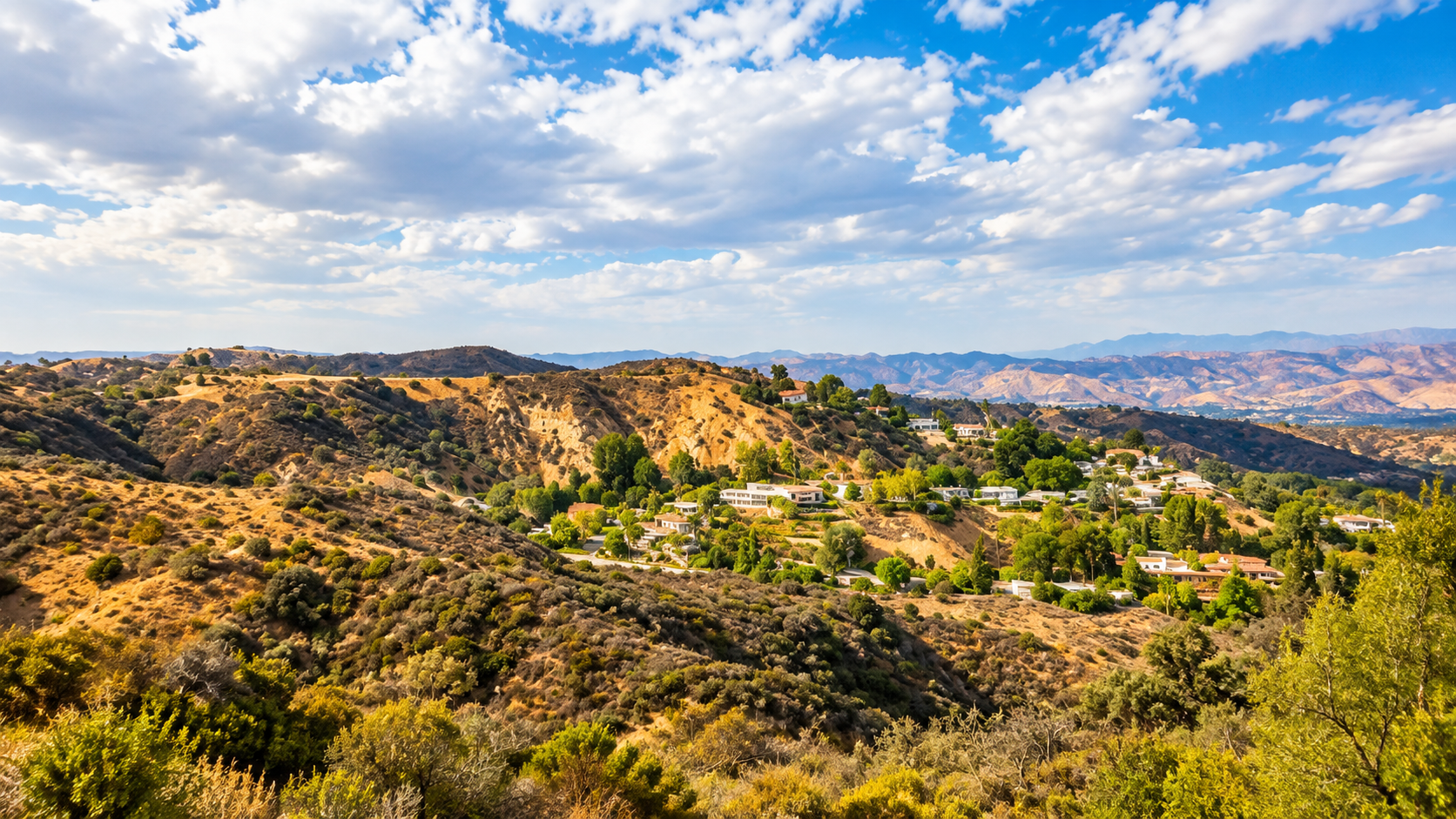Hills and open-space landscape near Tarzana