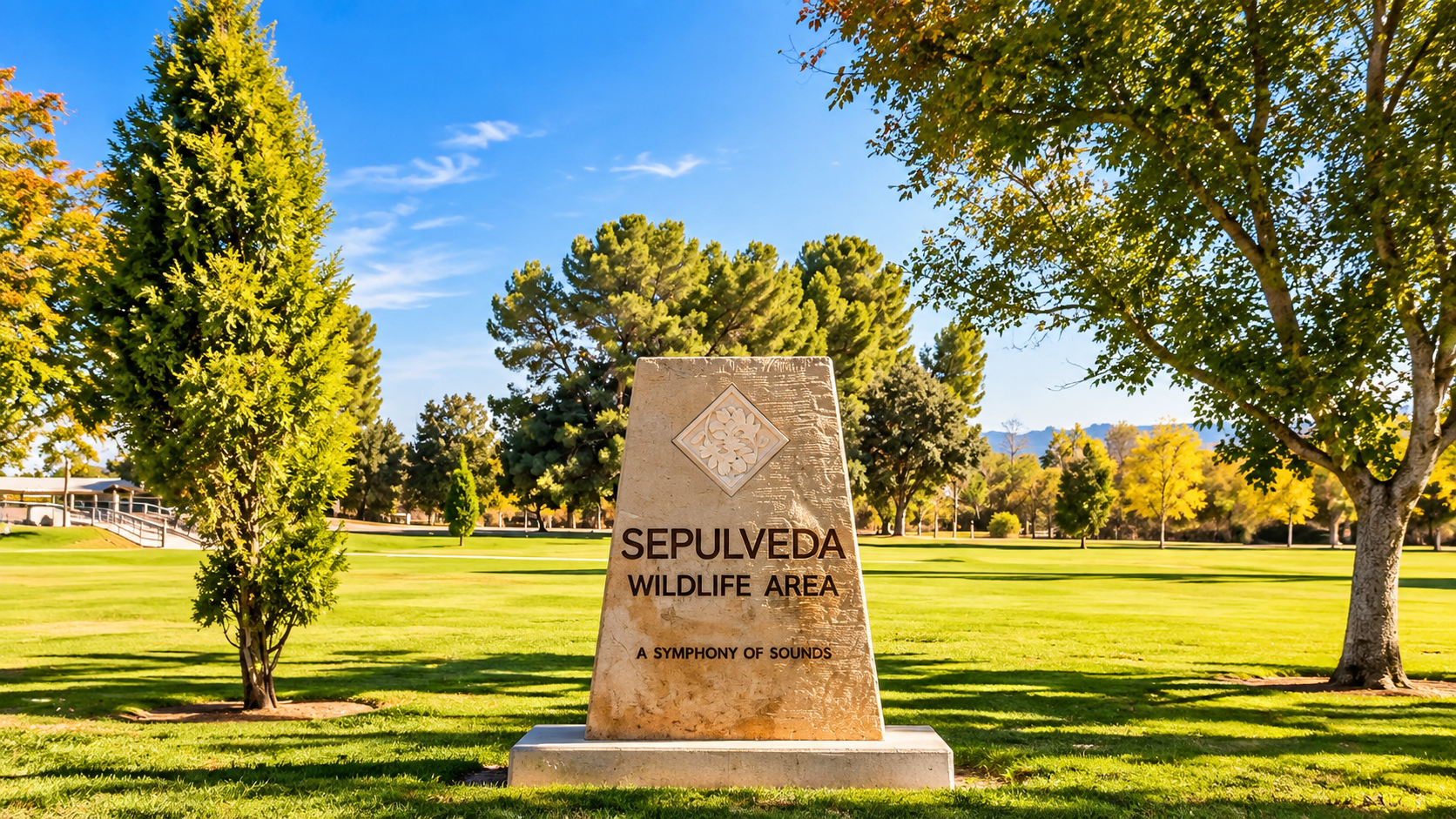 Encino-inspired park, lake and recreation landscape